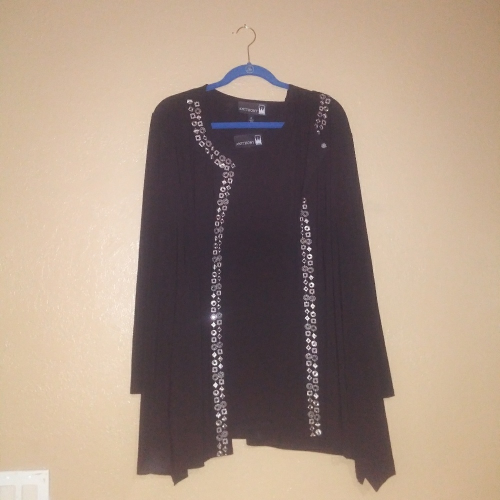 Black cardigan 1X new